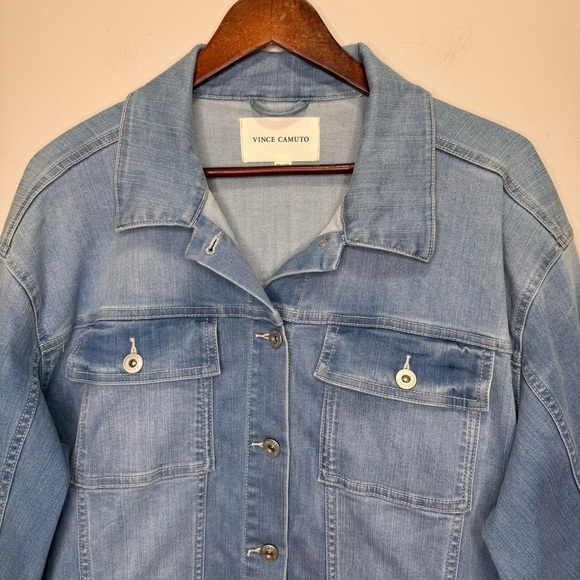 Vince Camuto Denim Trucker Jacket Size 1X - Picture 5 of 11
